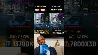 Ryzen 7 7800x3D vs Intel i7 13700K #pc #pcgaming #comparison #cpu #amd #gaming #pcbuilding