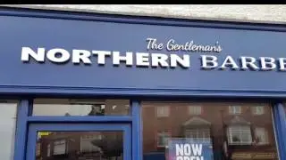 Shop Front - barbers shop, wallasey village bespoke joinery merseyside