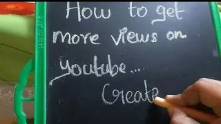 How to get more views on YouTube| chalkboard writing| chalkboard ASMR | Useful youtube tips