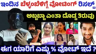 ಬುಧುವಾರ ಬೆಳ್ಳಂಬೆಳಿಗ್ಗೆ ವೋಟಿಂಗ್ ರಿಸಲ್ಟ್ ಬಂತು | Bigg Boss Kannada Season 12 