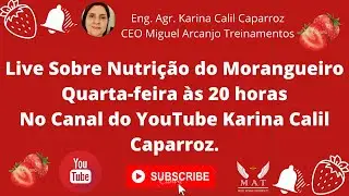 Live sobre Nutrição do Morangueiro