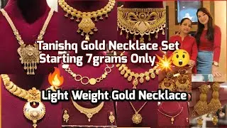 Wow Tanishq Gold Necklace Set Staring From 7 Grams Only 😱💥 Light Weight Gold Necklace With Price 🔥