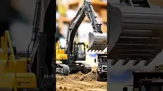 Virtual RC Volvo Excavator in Action | Smooth RC Construction Operation #aircbuilder #rcshorts