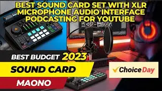 Best Budget - Maonocaster Sound Card Set with XLR Mic Audio Interface AME2A - Low Budget 2023