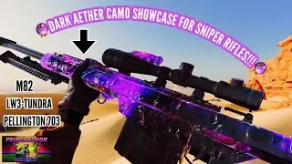 Black Ops Cold War: DARK AETHER CAMO SHOWCASE for SNIPERS! (M82, Tundra, Pellington 703 & more!) 🔮