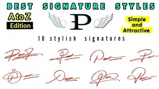 ✅ Signature ideas for letter P | P signature style | Letter P Signature Style 