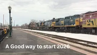 Starting 2026 off with a BANG! Action packed St Lawrence and Mohawk Subdivision Railfanning