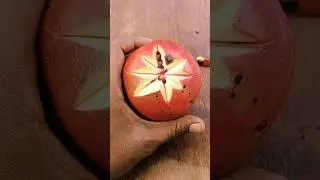 Creative Pomegranate Carving | Fruit Art Masterpiece