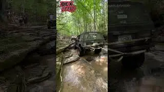 Cherokee missing 1st gear makes it tough. #xj #jeepxj #jeepcherokee #aw4 #offroad #jeeplife