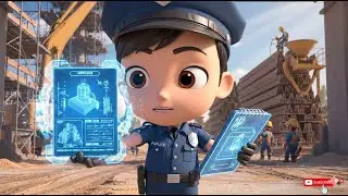 🚓 Cảnh Sát Tí Hon Leo: Giải Cứu Mèo Con Tinh Nghịch & Bài Học Sang Đường | Hoạt Hình 3D Mới Nhất