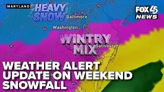 WEATHER UPDATE: Winter storm watches are in effect as significant snow and ice are anticipated in MD