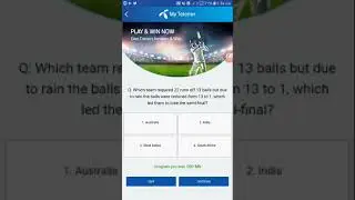 My telenor app play & win answer 8July 2019