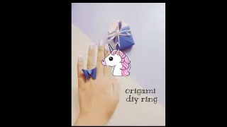 origami paper diy butter fly ring🦋💍#arts # origami #ring