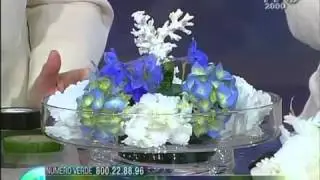 Tutorial - Composizione Floreale Marina Ortensie e Delphinium
