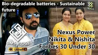 World's first biodegradable battery | Indian twins build a sustainable future | Tamil | Sims Vlogs