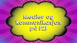 Livestream med Jonis - Medier og kommunikasjon p&aring; F21