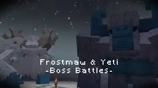 Minecraft Frostmaw & Yeti Boss Battles (Mowzie's Mobs Mod & Bosses'Rise Mod)