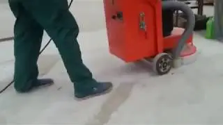 Working Video of epoxy floor grinding machine