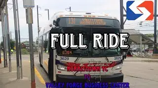 SEPTA 2023 New Flyer XDE40 #3629 On Route 131! (FULL RIDE) Front Window View!