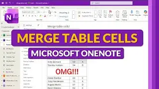 НАКОНЕЦ вы можете объединять ячейки таблиц в Microsoft OneNote!