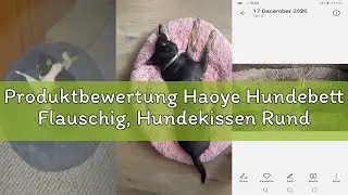Produktbewertung Haoye Hundebett Flauschig, Hundekissen Rund Haustierbett Donut Katzenbett Waschbar,