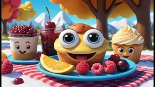 Fruits, Muffins, and Banana Song &mdash; Frozen Treats All Day Long! | Fun Food Song for Kids | Sweet