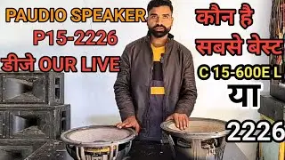 P audio 2226 and 600el dj our Live ke liye best Speker