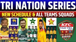 Pakistan Tri Nation Series Schedule 2025 | Tri Nation Series all teams squads
