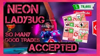 What people trade for a NEON LADYBUG in RICH SERVER adopt me 2021 / Roblox Ph