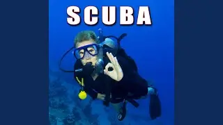 Long Burst of Heavy Bubbling Oxygen Released from Scuba Tank