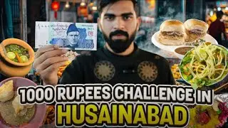 1,000 Rupees Street Food Challenge in Pakistan - 2025 Hussainabad Karachi 
