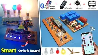Diy Complete Home Automation System | 4 Lights On Off & 1 Fan Speed Control | Smart Switch Board