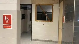 South Western School District made window into the middle school gender-neutral bathroom