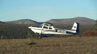 Bush plane takeoff