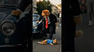 Rich Cat Saves Poor Kitten 🐱💼 | Heartwarming Rescue Story!
