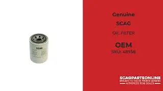 48758 OIL FILTER - SCAG Genuine OEM Part