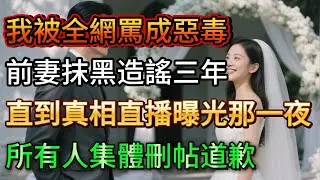 【完結】我被全網罵成惡毒前妻抹黑造謠三年，直到真相直播曝光那一夜，所有人集體刪帖道歉 #人間関係 #人間心理 #故事分享 #故事頻道 #trending #情感 #正能量