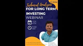 Webinar: How long term investors can use technical charts to decide on their entry and exit?