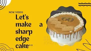 How to make a sharp edge cake Tamil