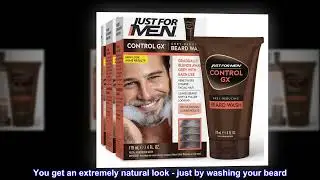 Just For Men Control GX Grey Reducing Beard Wash Shampoo, Gradually Colors Mustache and Beard
