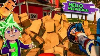 BOX LAUNCHER = OMG FUUUUNZ!!! | Chipmunk Plays Hello Neighbor