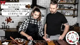 Making Chocolate Bonbon | Professional Chef GUIDING me | VLOGMAS 3 | delilapipoly