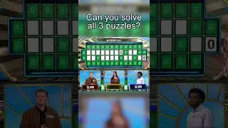 A Triple Toss up Puzzle Ross and Rachel Could Appreciate 😉 | Wheel of Fortune