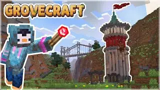 Building an Epic Wizard Tower in Minecraft :: GroveCraft SMP Ep.06