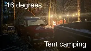 Tent camping in freezing weather!!