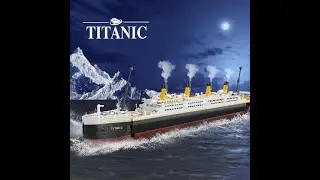 Titanic Boat Model Building Blocks Set Mini Bricks Cruise Ship Model