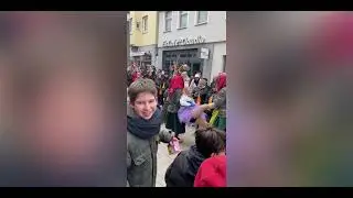 Карнавал Fasching или &laquo;Пятое время года&raquo; в Ройтлингене (Германия).