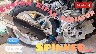 Custom Cover Kipas Radiator Model Spinner