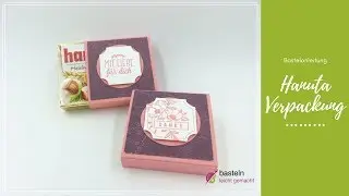 Hanuta Verpackung basteln mit Stampin Up Exquisite Etiketten