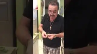 Angelo the Sicilian Chef Making Pesto